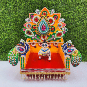 fancy singhasan for laddu gopal ji , wooden material